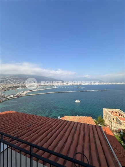 Меблированная квартира 3+1 с большой открытой террасой с видом на порт Аланьи, в историческом районе города - Кале-id-7819-фото-10