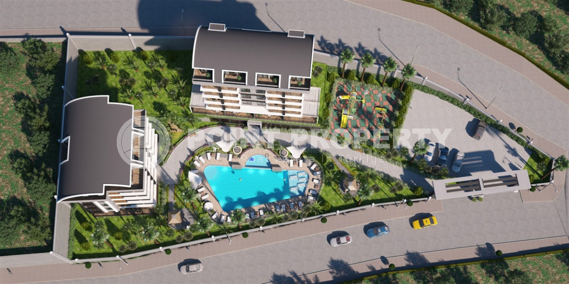 Проект на этапе строительства в районе Каргыджак с большим выбором планировок, вид на море и горы-id-1086-фото-16