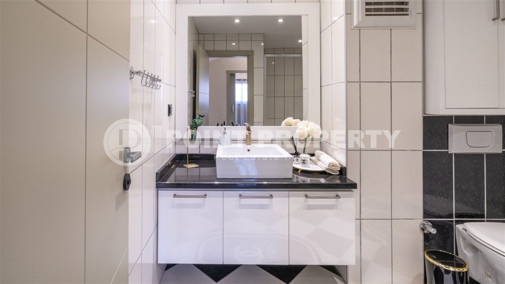 Атмосферная двухуровневая квартира в 50 метрах от моря, в центре европейского района Аланьи - Нижняя Оба-id-7839-фото-15