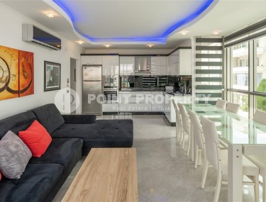 Просторная линейная квартира 3+1 с современным дизайном в 250 метрах от моря, в центре европейского района Аланьи - Нижняя Оба-id-7843-фото-1