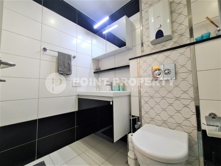 Атмосферная квартира 2+1 в 50 метрах от моря, в центре спокойного района Аланьи - Кестель-id-7909-фото-11