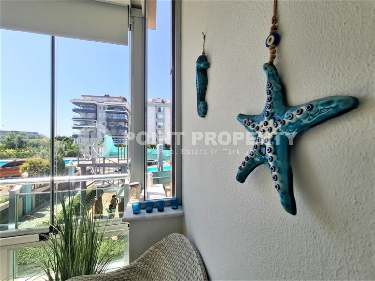 Атмосферная квартира 2+1 в 50 метрах от моря, в центре спокойного района Аланьи - Кестель-id-7909-фото-15