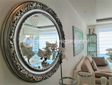 Атмосферная квартира 2+1 с современным дизайном, стильной мебелью и бытовой техникой в спокойном районе Аланьи - Тосмур-id-7921-фото-5