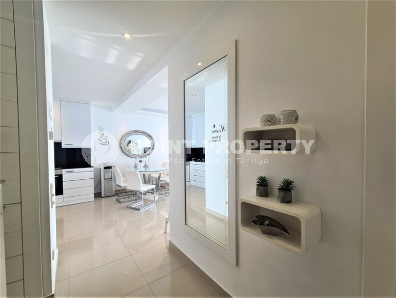 Атмосферная квартира 2+1 с современным дизайном, стильной мебелью и бытовой техникой в спокойном районе Аланьи - Тосмур-id-7921-фото-10