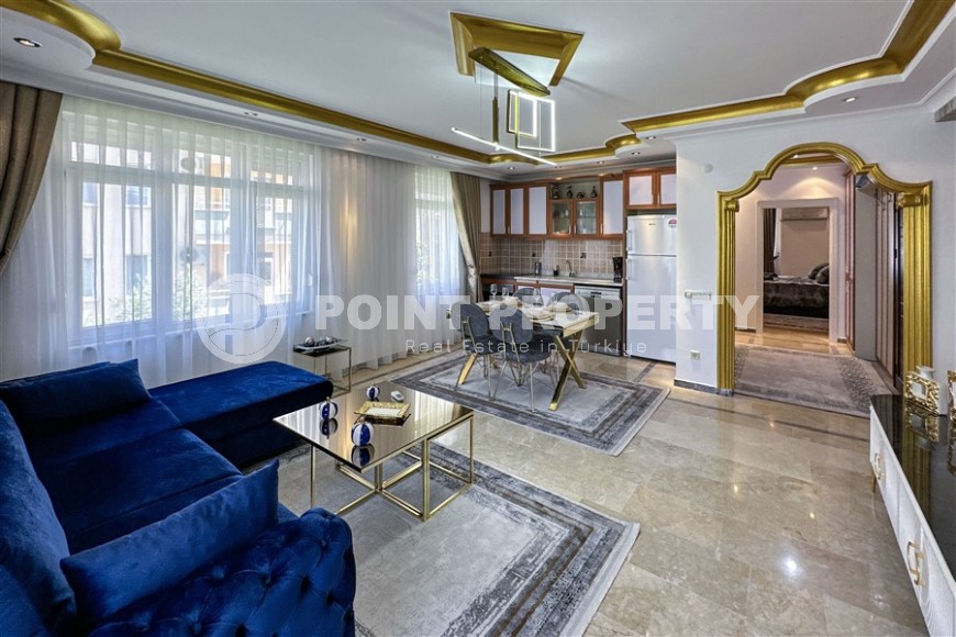 Просторная квартира 1+1, общей площадью 75 м2, в нескольких минутах ходьбы от моря и центра Аланьи-id-7923-фото-2