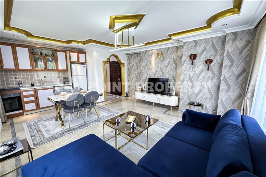 Просторная квартира 1+1, общей площадью 75 м2, в нескольких минутах ходьбы от моря и центра Аланьи-id-7923-фото-3