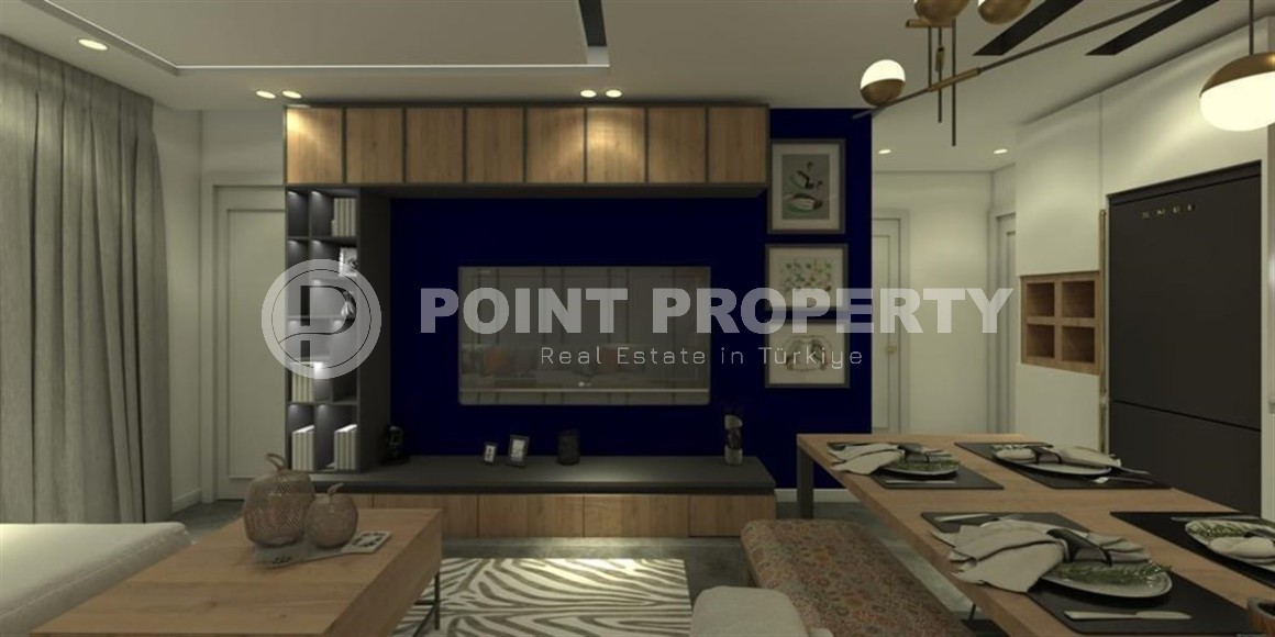 Квартира 1+1 в жилом комплексе на завершающем этапе строительства, в нескольких минутах ходьбы от центра района Махмутлар-id-7935-фото-4