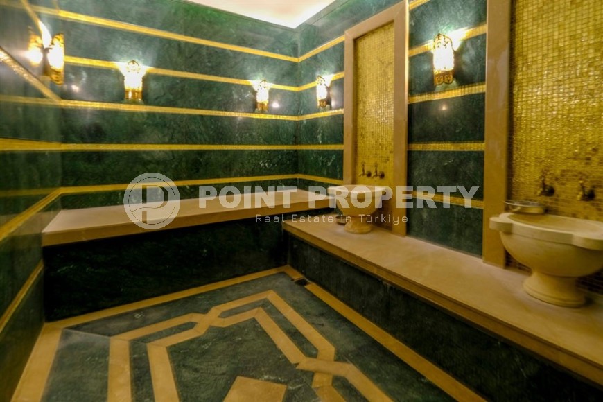 Атмосферная квартира с собственным садом на первой линии от моря, в центре престижного района Аланьи - Кестель-id-7944-фото-15