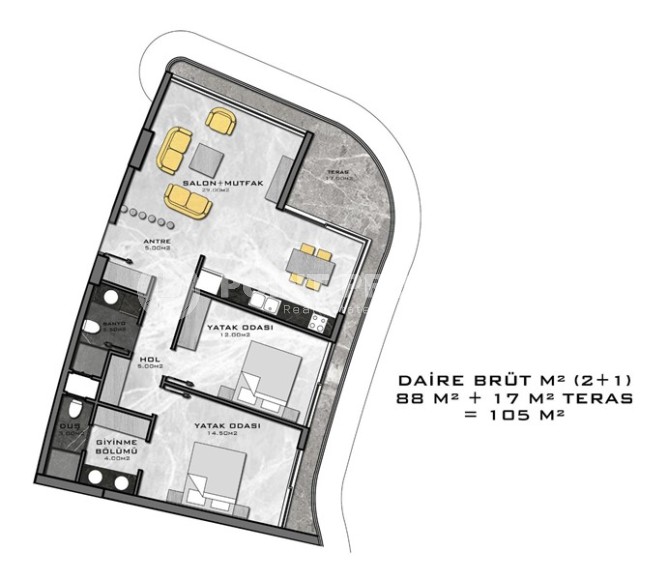Современная квартира с панорамным видом на море, на 4-м этаже в жилом комплексе с отельной инфраструктурой, построенном в 2020 году-id-7948-фото-26