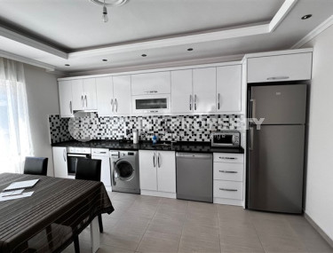 Трехкомнатная квартира, 95м², в новой резиденции с бассейном в районе Кестель, Аланья-id-1620-фото-3