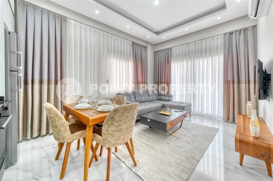 Стильная квартира с современным дизайном в 900 метрах от моря, в центре Аланьи-id-7984-фото-2