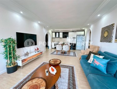 Уютная квартира 2+1 с панорамным видом на город и море, в центре спокойного района Аланьи - Тосмур-id-7362-фото-3