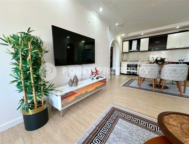 Уютная квартира 2+1 с панорамным видом на город и море, в центре спокойного района Аланьи - Тосмур-id-7362-фото-5