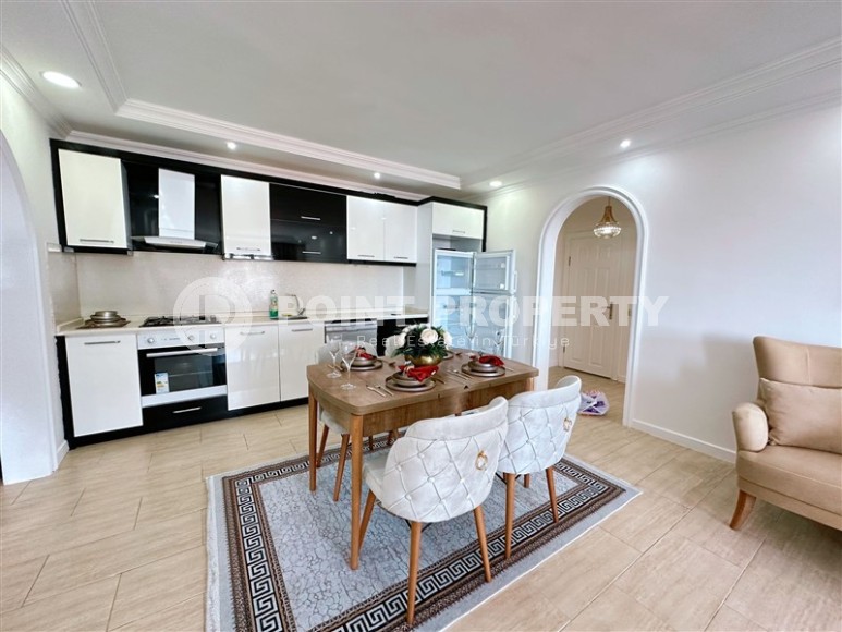 Уютная квартира 2+1 с панорамным видом на город и море, в центре спокойного района Аланьи - Тосмур-id-7362-фото-6