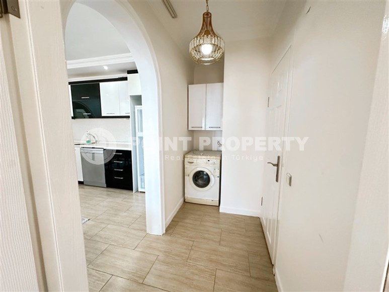 Уютная квартира 2+1 с панорамным видом на город и море, в центре спокойного района Аланьи - Тосмур-id-7362-фото-12