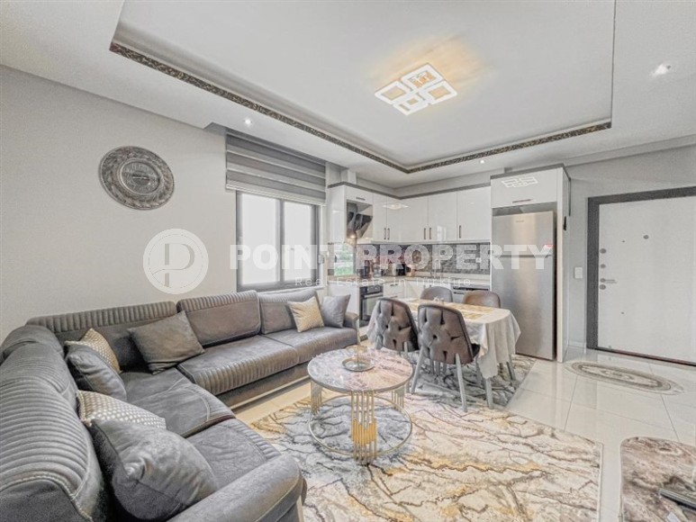 Стильная, комфортабельная квартира 1+1 в 350 метрах от моря, в престижном районе Аланьи - Каргыджак-id-8007-фото-3