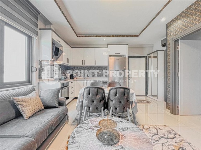 Стильная, комфортабельная квартира 1+1 в 350 метрах от моря, в престижном районе Аланьи - Каргыджак-id-8007-фото-5