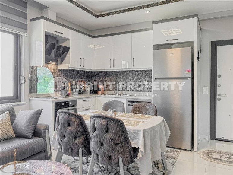 Стильная, комфортабельная квартира 1+1 в 350 метрах от моря, в престижном районе Аланьи - Каргыджак-id-8007-фото-6