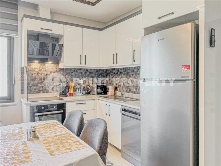 Стильная, комфортабельная квартира 1+1 в 350 метрах от моря, в престижном районе Аланьи - Каргыджак-id-8007-фото-7