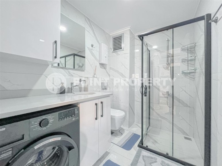 Стильная, комфортабельная квартира 1+1 в 350 метрах от моря, в престижном районе Аланьи - Каргыджак-id-8007-фото-10