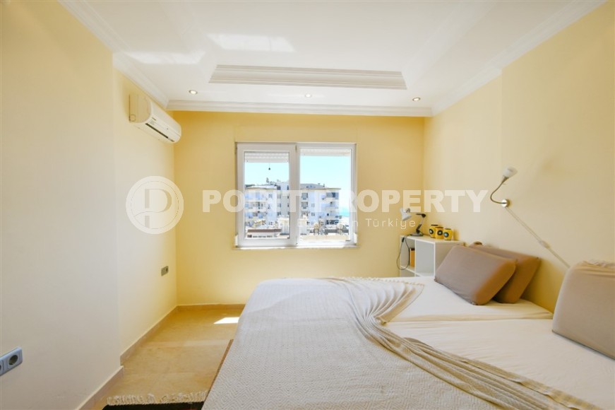 Панорамная квартира с видом на море и гору Кале, в центре благоустроенного района Аланьи - Тосмур-id-8026-фото-9