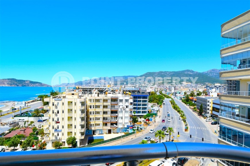 Панорамная квартира с видом на море и гору Кале, в центре благоустроенного района Аланьи - Тосмур-id-8026-фото-14