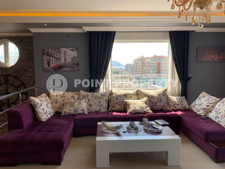 Modern two-level apartment with luxurious sea views, on the 8th floor with an attic in the center of Mahmutlar-id-8028-photo-4