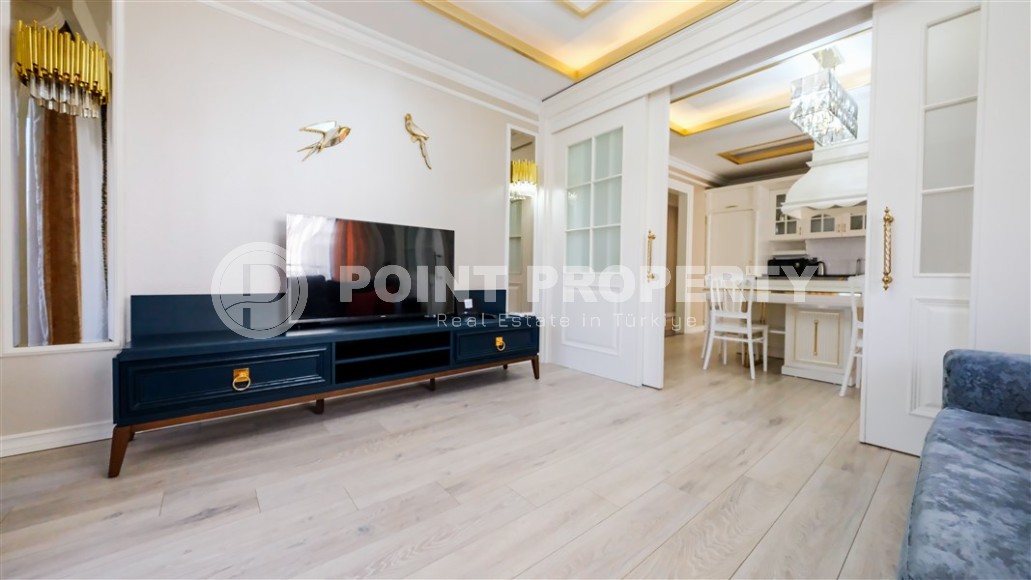 Современная квартира 2+1 на 1-м этаже в элитном жилом комплексе в центре Аланьи-id-8029-фото-5