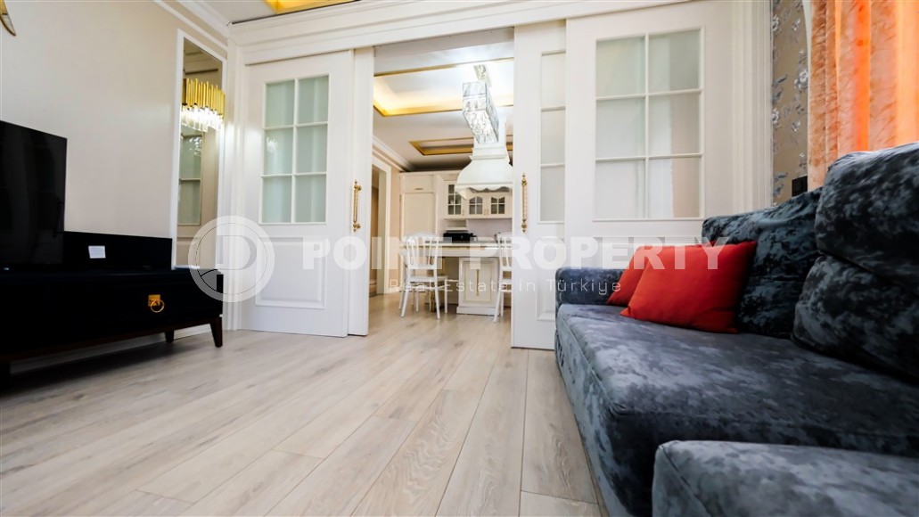 Современная квартира 2+1 на 1-м этаже в элитном жилом комплексе в центре Аланьи-id-8029-фото-6