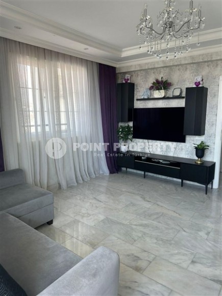 Modern apartment with furniture and household appliances 700 meters from the sea, in the center of a quiet area of Alanya - Cikcilli-id-8055-photo-4