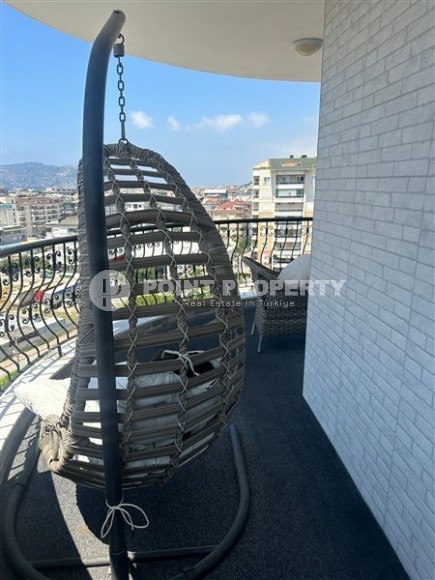 Modern apartment with furniture and household appliances 700 meters from the sea, in the center of a quiet area of Alanya - Cikcilli-id-8055-photo-19