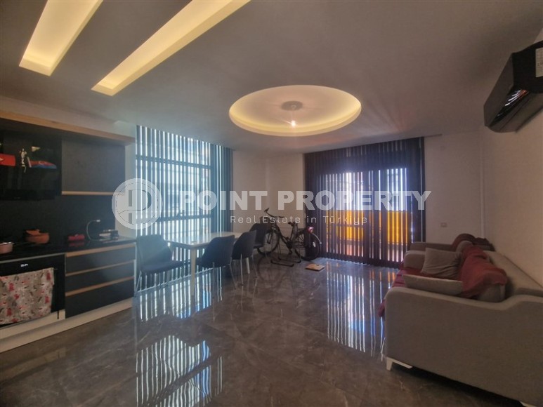 Готовая к проживанию квартира 3+1 в 50 метрах от пляжа и набережной, в центре Аланьи-id-8060-фото-3