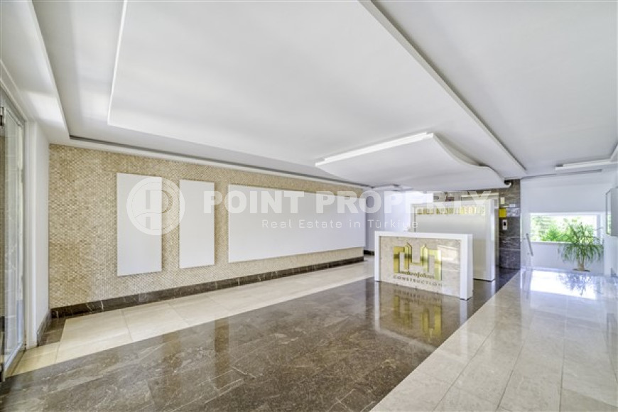 Уютная меблированная студия, 40м², в резиденции на первой береговой линии в районе Кестель, Алания.-id-1632-фото-12