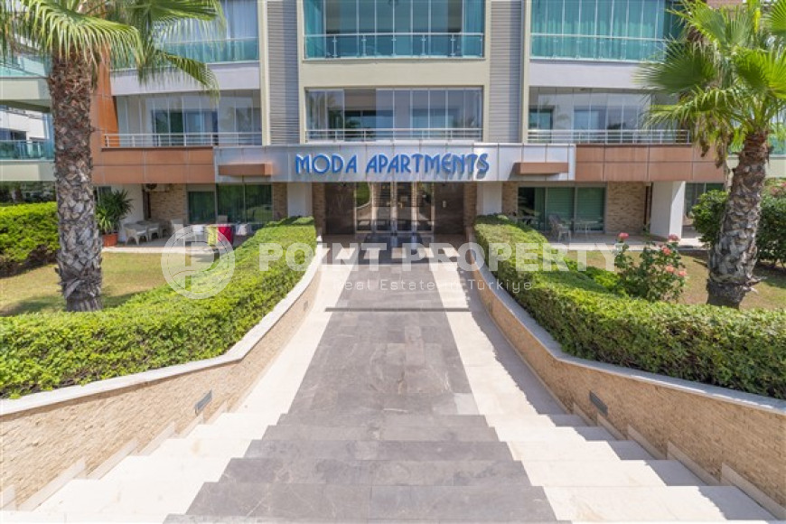 Уютная меблированная студия, 40м², в резиденции на первой береговой линии в районе Кестель, Алания.-id-1632-фото-15