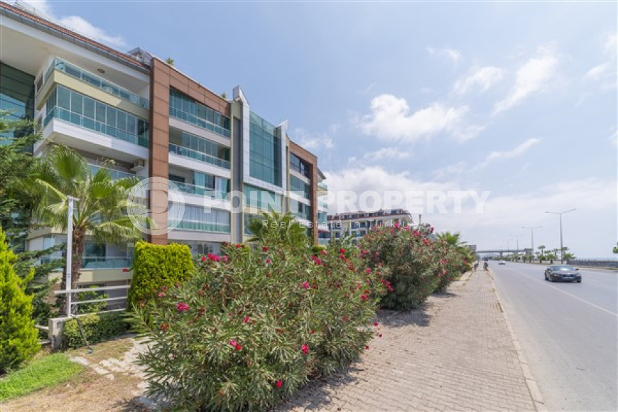 Уютная меблированная студия, 40м², в резиденции на первой береговой линии в районе Кестель, Алания.-id-1632-фото-18