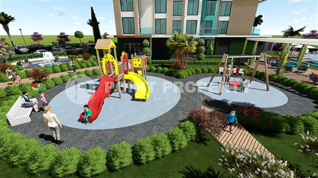 Двухкомнатная квартира, 51м², в строящемся фешенебельном комплексе в Махмутларе, Аланья-id-1634-фото-3