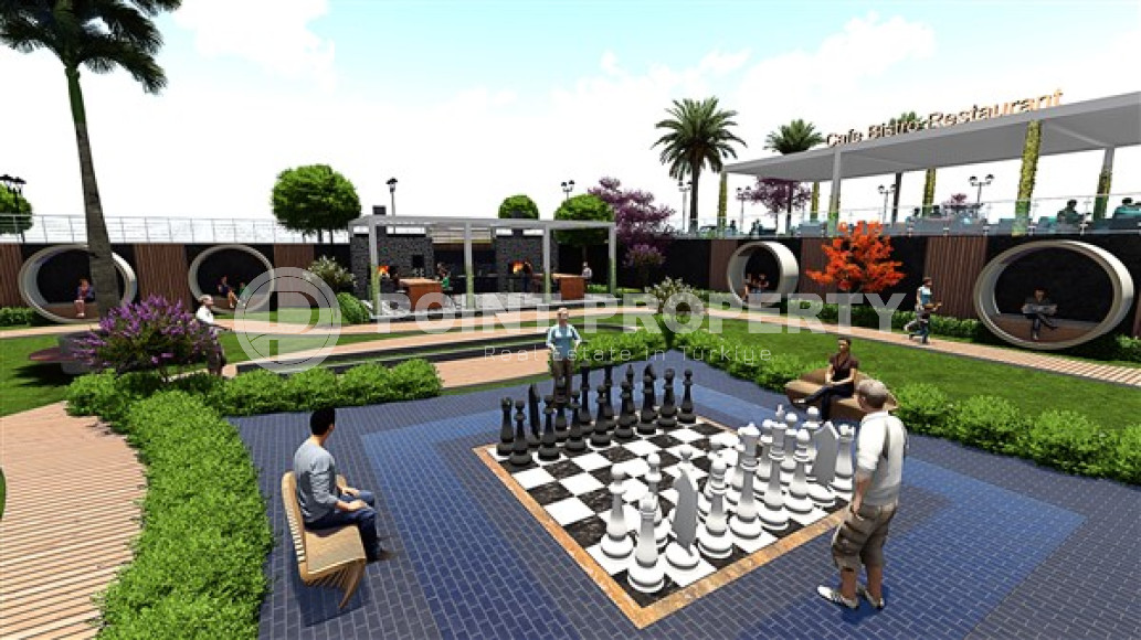 Двухкомнатная квартира, 51м², в строящемся фешенебельном комплексе в Махмутларе, Аланья-id-1634-фото-4