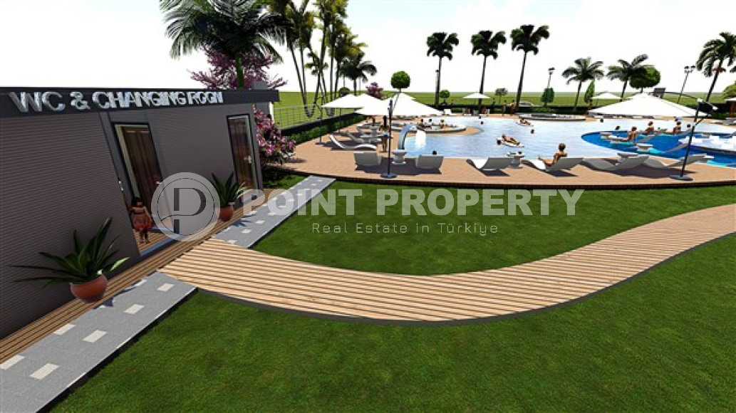 Двухкомнатная квартира, 51м², в строящемся фешенебельном комплексе в Махмутларе, Аланья-id-1634-фото-11