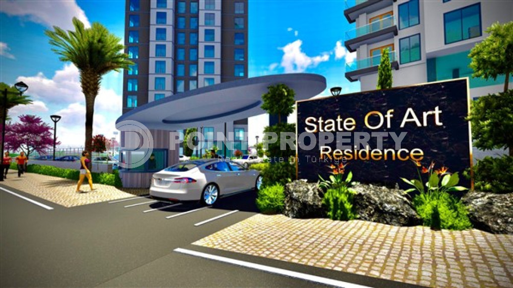 Двухкомнатная квартира, 51м², в строящемся фешенебельном комплексе в Махмутларе, Аланья-id-1634-фото-12