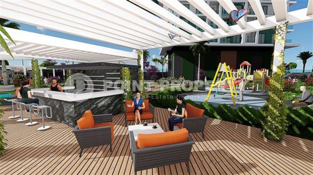 Двухкомнатная квартира, 51м², в строящемся фешенебельном комплексе в Махмутларе, Аланья-id-1634-фото-16