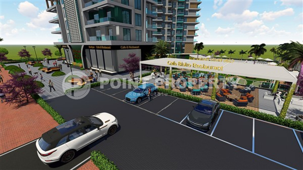 Двухкомнатная квартира, 51м², в строящемся фешенебельном комплексе в Махмутларе, Аланья-id-1634-фото-20