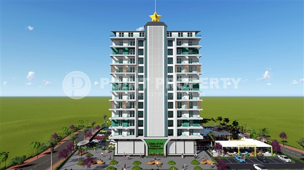 Двухкомнатная квартира, 51м², в строящемся фешенебельном комплексе в Махмутларе, Аланья-id-1634-фото-21