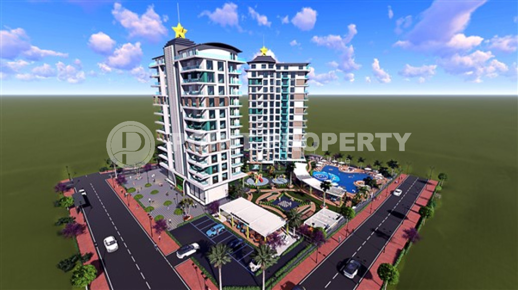 Двухкомнатная квартира, 51м², в строящемся фешенебельном комплексе в Махмутларе, Аланья-id-1634-фото-23