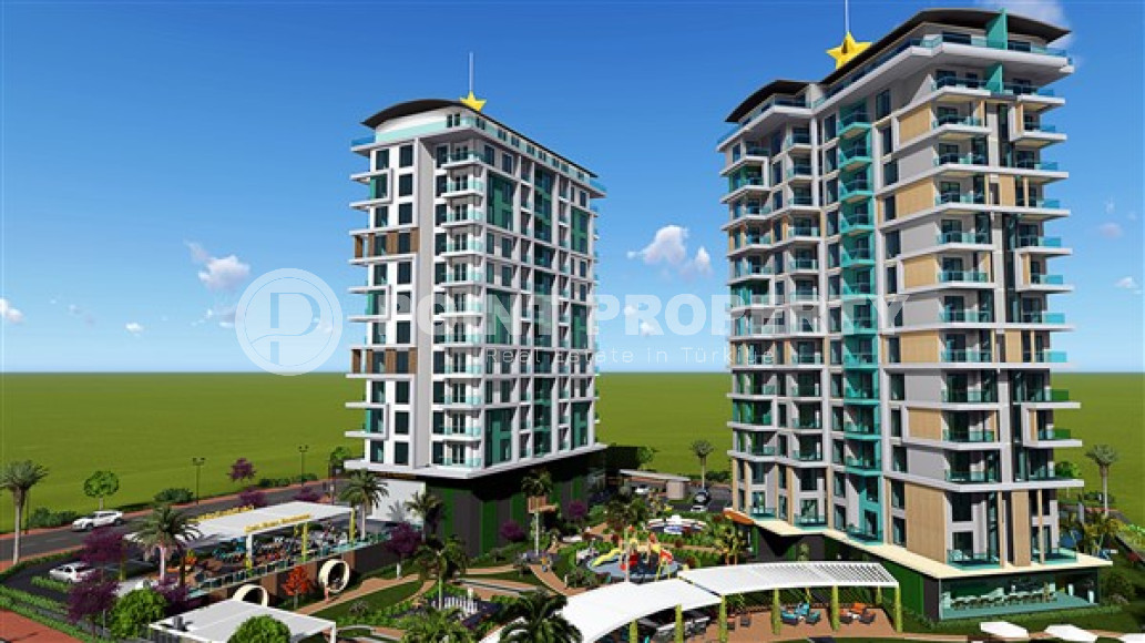 Двухкомнатная квартира, 51м², в строящемся фешенебельном комплексе в Махмутларе, Аланья-id-1634-фото-24