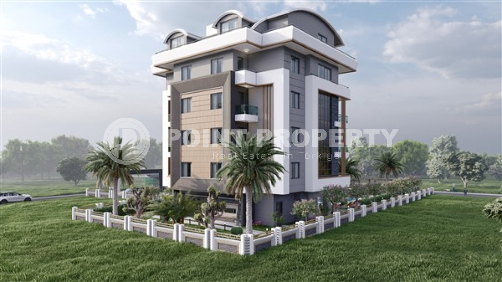 Two bedroom apartment, 75m², in a residence with a swimming pool under construction in Oba, Alanya-id-1636-photo-5