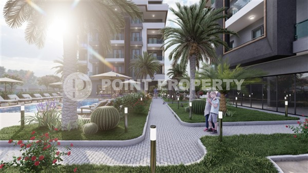 Two bedroom apartment, 75m², in a residence with a swimming pool under construction in Oba, Alanya-id-1636-photo-13