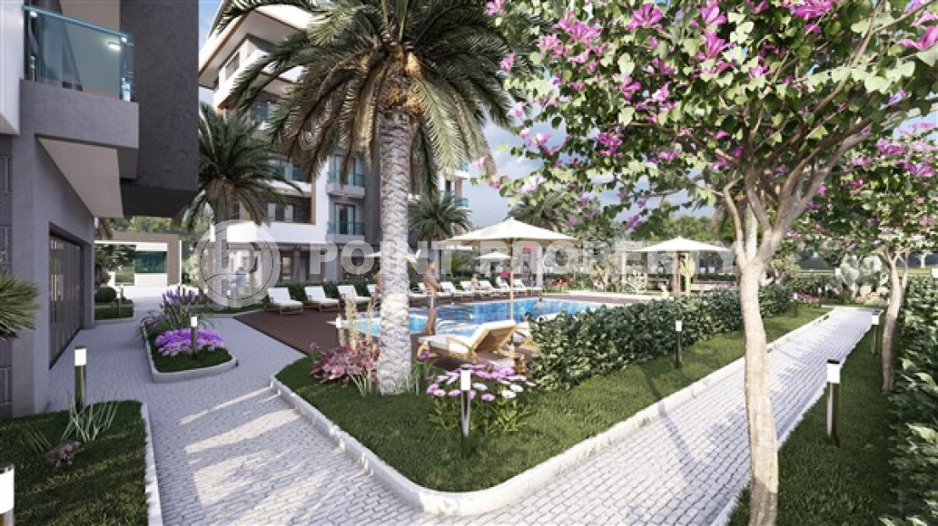 Two bedroom apartment, 75m², in a residence with a swimming pool under construction in Oba, Alanya-id-1636-photo-15
