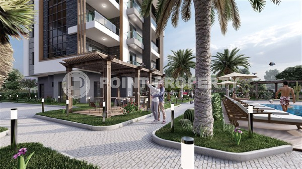 Two bedroom apartment, 75m², in a residence with a swimming pool under construction in Oba, Alanya-id-1636-photo-16