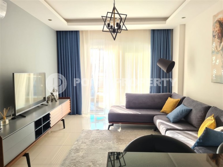 Стильная квартира на 6-м этаже в жилом комплексе 2016 года постройки, в центре района Тосмур-id-8124-фото-2