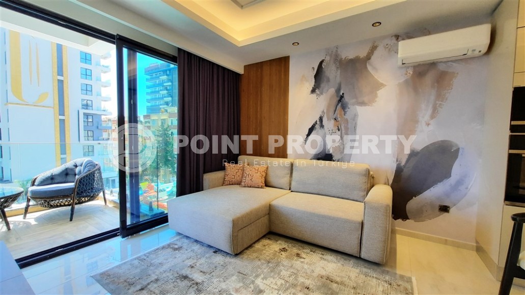 Уютная квартира с видом на море и инфраструктурный комплекс в Махмутларе, Алания.-id-8141-фото-4